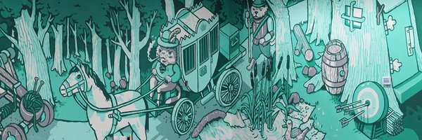 PIPECAT mural banner — forest ride through the mint woods